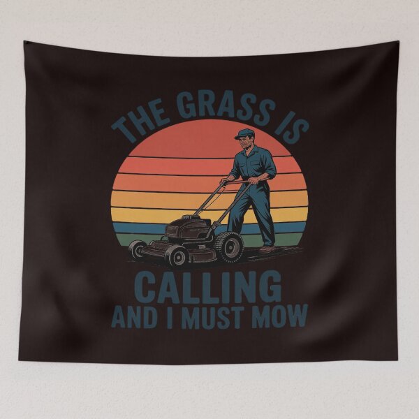 Item preview, Lawn Mowing Men Grass Calling Mower Garden Dad designed and sold by hettingerchaim.