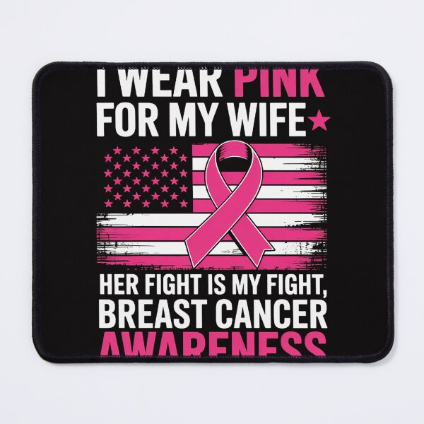 Item preview, I Wear Pink For My Wife Breast Cancer Husband American Flag designed and sold by demarioTTS.
