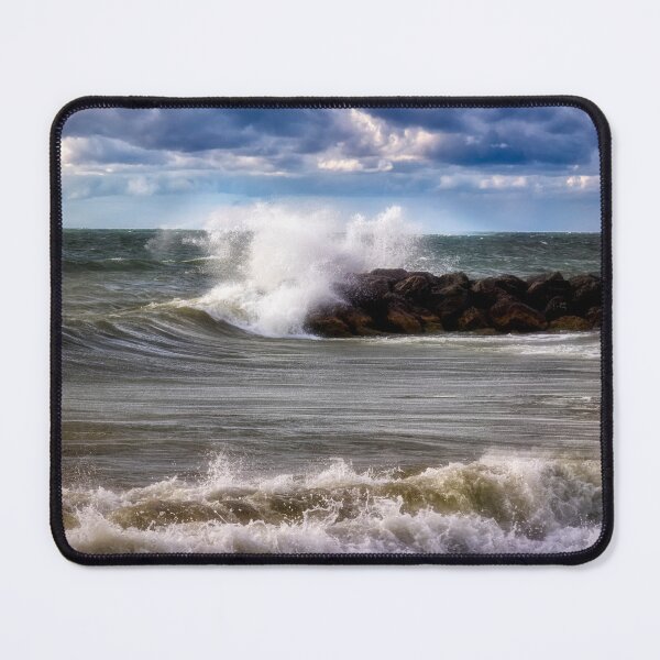 Item preview, Waves on the Breakwater at Presque Isle State Park - Erie, PA designed and sold by Kathy Weaver.