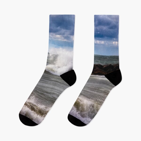 Item preview, Waves on the Breakwater at Presque Isle State Park - Erie, PA designed and sold by Kathy Weaver.