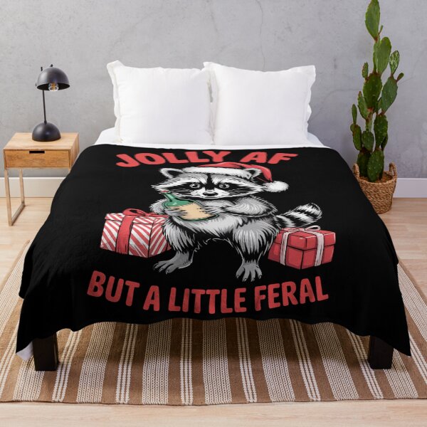 Item preview, Racoon Feral Christmas Santa Funny designed and sold by comptorasunfia.