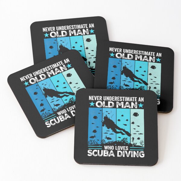 Item preview, Never Underestimate An Old Man Who Loves Scuba Diving designed and sold by donadonvgran.