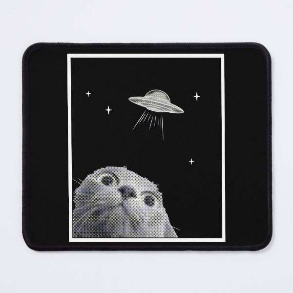 Item preview, Funny Alien Scared Cat Meme UFO Vintage Graphic designed and sold by Pavelus.