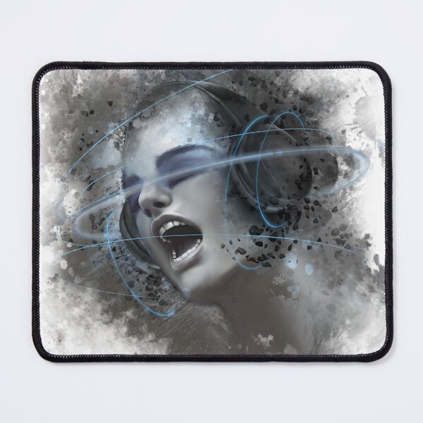 Item preview, Dispersing Reality surreal art with music and headphones designed and sold by Fantasy-art-z.