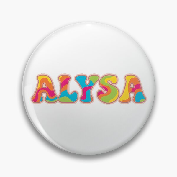 Item preview, ❤️ Alysa Personalized Name Wavy Retro Shirt, Coffee Mug, Sticker Gift designed and sold by HelixPedia.