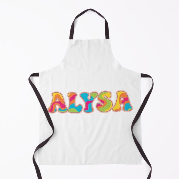 Item preview, ❤️ Alysa Personalized Name Wavy Retro Shirt, Coffee Mug, Sticker Gift designed and sold by HelixPedia.
