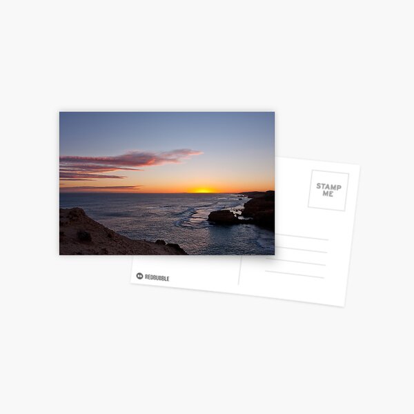Sunset over St Paul's beach Postcard