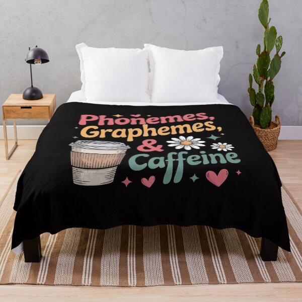Item preview, Reading Teacher Coffee Lover Phonemes Graphemes & Caffeine designed and sold by ForestMmost.
