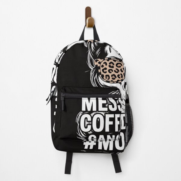 Item preview, Leopard Skull Lady Mom Life Messy Bun Coffee Run Gangsta Rap designed and sold by ForestMmost.