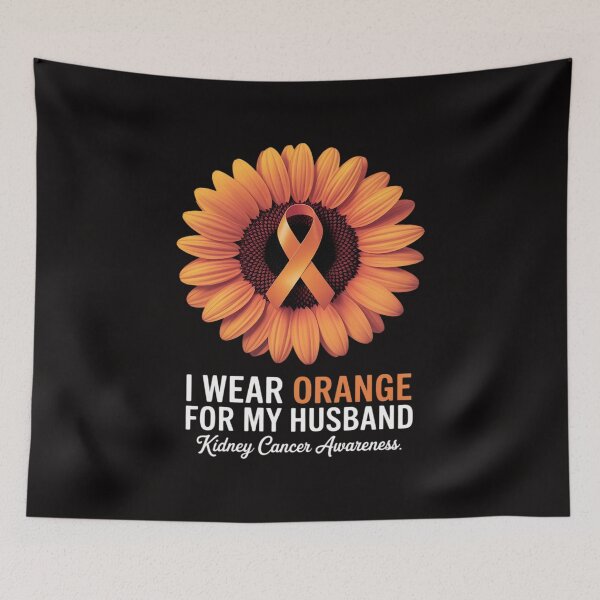 Item preview, I Wear Orange For My Husband Kidney Cancer Awareness designed and sold by ForestMmost.