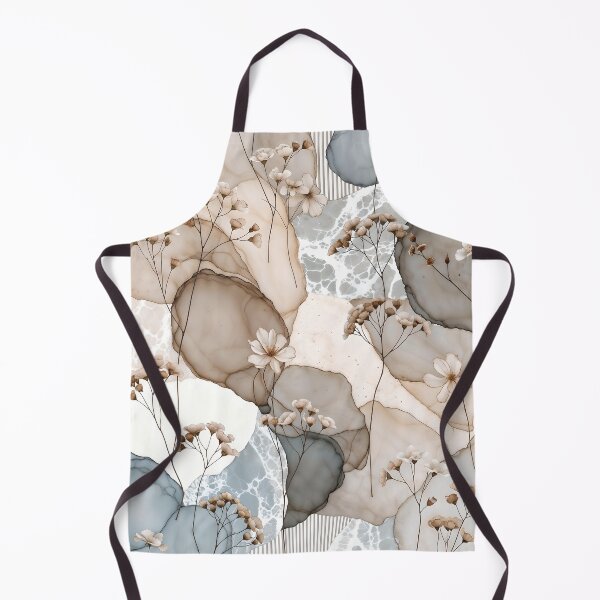 Item preview, Abstract Dusty Blue and Beige Floral Boho Chic Collage designed and sold by SolaoLab.
