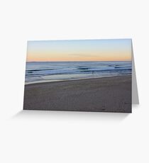 Sunset At Bar Beach Greeting Card