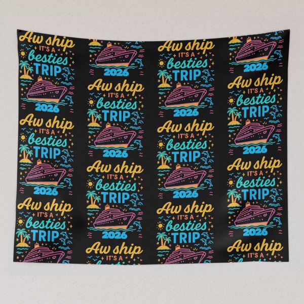 Item preview, Aw Ship It's A Besties Trip 2026 Besties Cruise Trip Vacation Best Friend Cruising designed and sold by jakaun.