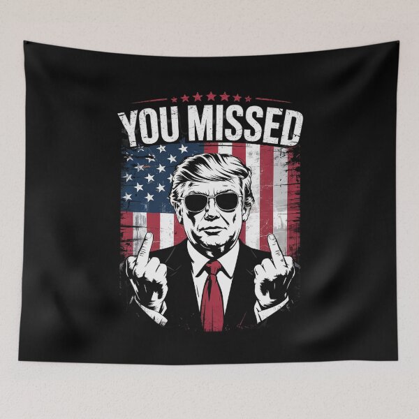 Item preview, You Missed Trump 2024 US American Flag designed and sold by AquaKiev.