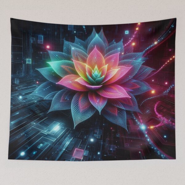 Item preview, cyber lotus flower designed and sold by Nov-ella.