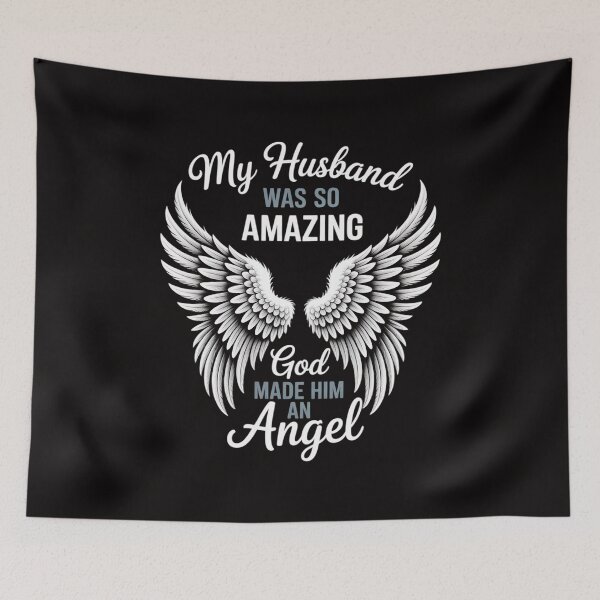 Item preview, Loss of Husband - Guardian Angel Memorial designed and sold by ForestMmost.