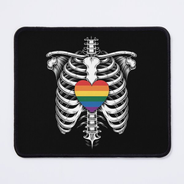 Item preview, Skeleton Heart LGBTQ Gay Pride Ally designed and sold by comptorasunfia.