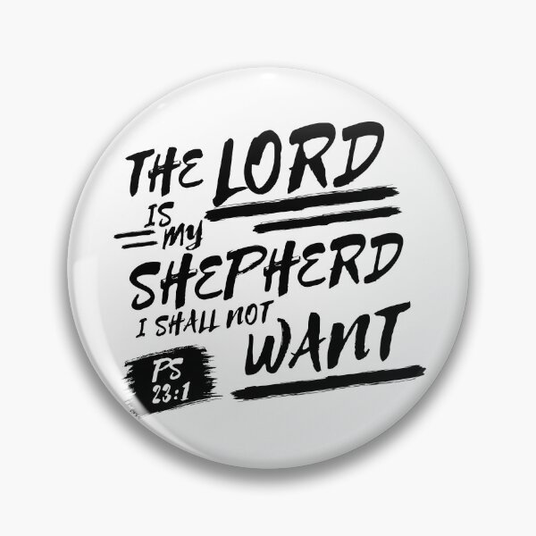 Item preview, Psalm 23:1 Brush Lettering Bible Verse (KJV) designed and sold by Clothed in Scripture.