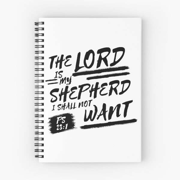 Item preview, Psalm 23:1 Brush Lettering Bible Verse (KJV) designed and sold by Clothed in Scripture.