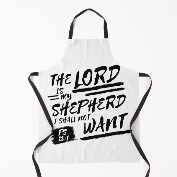 Item preview, Psalm 23:1 Brush Lettering Bible Verse (KJV) designed and sold by Clothed in Scripture.