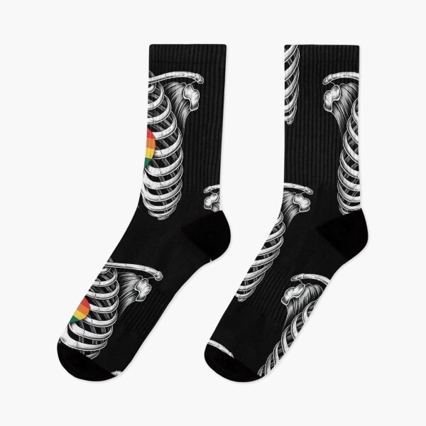 Item preview, Skeleton Heart LGBTQ Gay Pride Ally designed and sold by comptorasunfia.