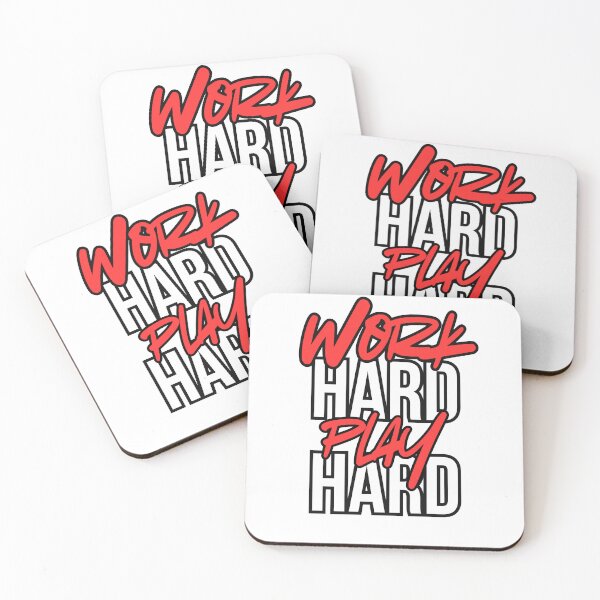 Item preview, Work Hard Play Hard designed and sold by Sunnysidestuff.