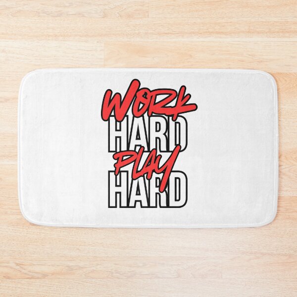 Item preview, Work Hard Play Hard designed and sold by Sunnysidestuff.