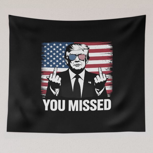 Item preview, You Missed Trump US American Flag designed and sold by AquaKiev.