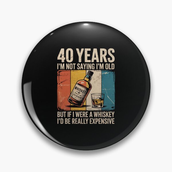 Item preview, 40 Year Old Bourbon Whiskey 40th Birthday designed and sold by MythWoot.