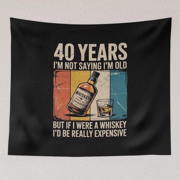 Item preview, 40 Year Old Bourbon Whiskey 40th Birthday designed and sold by MythWoot.