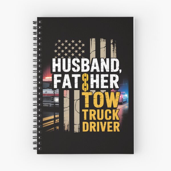 Item preview, Husband Father Tow Truck Driver American flag Towing Dad designed and sold by portcrysral.
