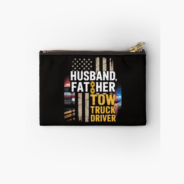 Item preview, Husband Father Tow Truck Driver American flag Towing Dad designed and sold by portcrysral.