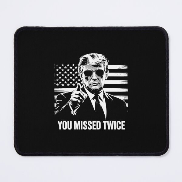 Item preview, You Missed Twice Trump US American Flag designed and sold by CombatTask.