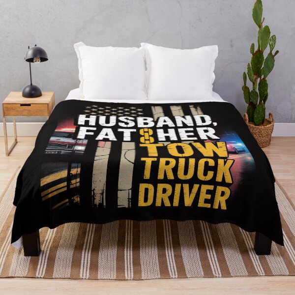 Item preview, Husband Father Tow Truck Driver American flag Towing Dad designed and sold by portcrysral.
