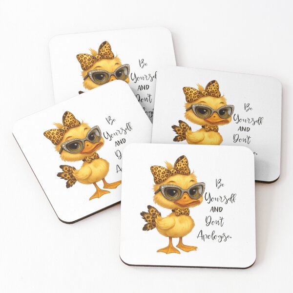 Item preview, Be Yourself Don’t Apologize Cute Duck Design designed and sold by tarzbol.