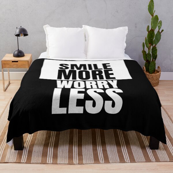 Item preview, Smile more worry less designed and sold by Dondonmart.