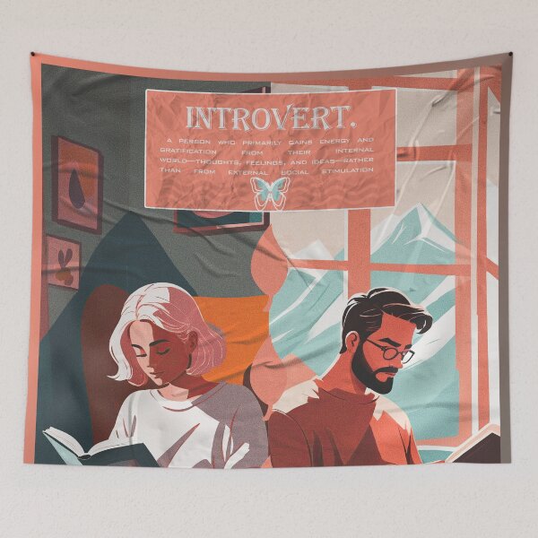 Item preview, Introvert Definition Cozy Aesthetic Poster designed and sold by Shopunte.