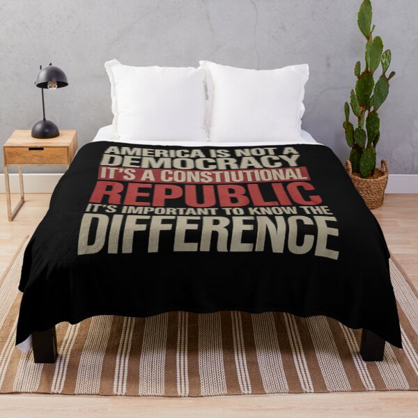 Item preview, AMERICA IS NOT A DEMOCRACY IT’S A CONSTITUTIONAL REPUBLIC designed and sold by AquaKiev.