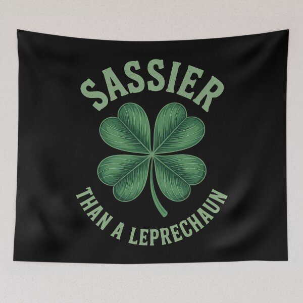 Item preview, St Patrick_s Day Leprechaun Four Leaf Clover designed and sold by comptorasunfia.