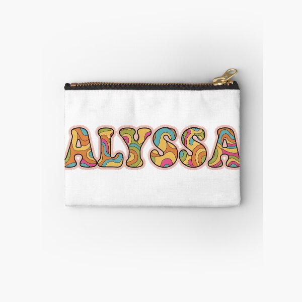 Item preview, ❤️ Alyssa Personalized Name Wavy Retro Shirt, Coffee Mug, Sticker Gift designed and sold by HelixPedia.