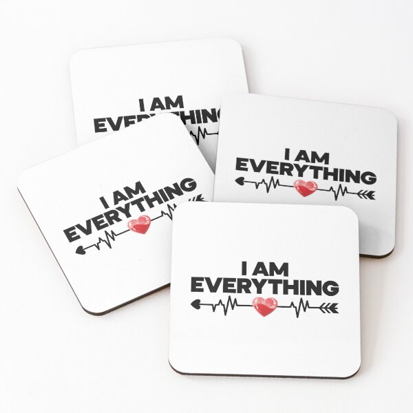Item preview, I Am Everything - Funny Matching Graphic For Couples, Black Text designed and sold by HGstudioDesign.