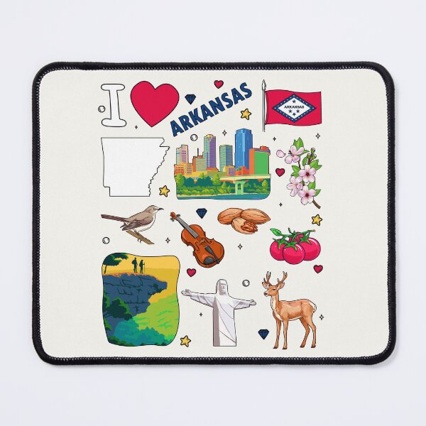 Item preview, Arkansas Pride, Iconic Landmarks & Symbols Collection designed and sold by mashmosh.