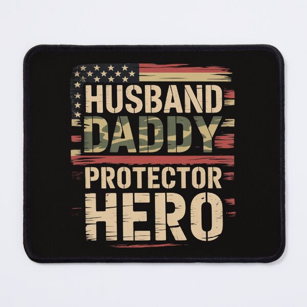 Item preview, Husband Daddy Protector Hero Fathers Day Camo American Flag designed and sold by ForestMmost.