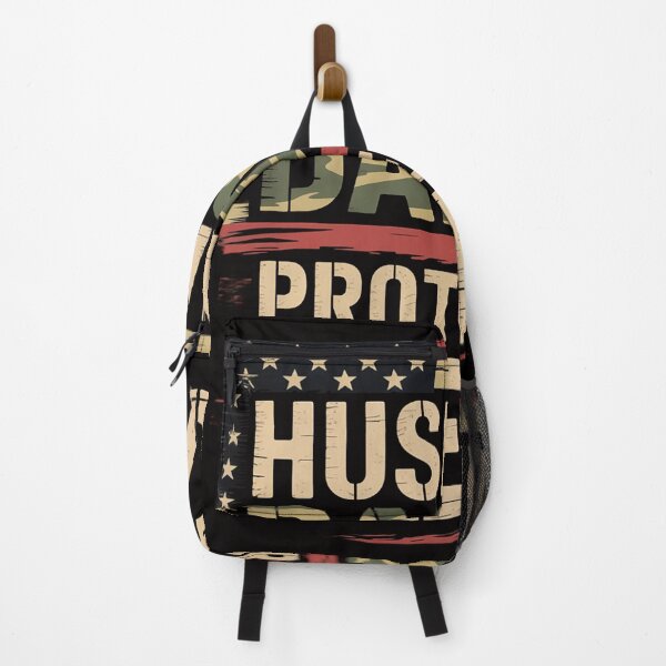 Item preview, Husband Daddy Protector Hero Fathers Day Camo American Flag designed and sold by ForestMmost.