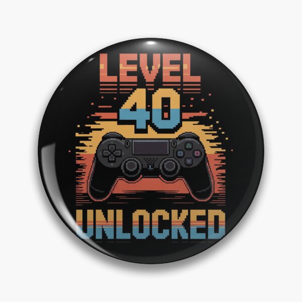 Item preview, 40th Birthday For Men Level 40 Unlocked Gamer 40 Year Old designed and sold by PowAcademy.