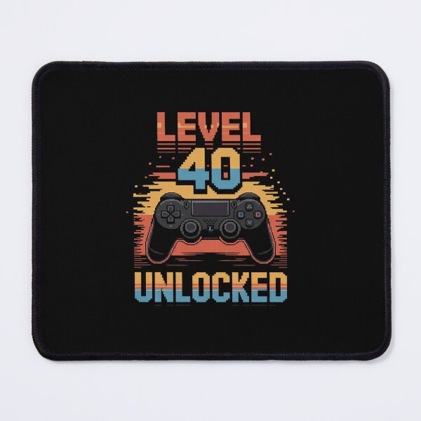 Item preview, 40th Birthday For Men Level 40 Unlocked Gamer 40 Year Old designed and sold by PowAcademy.