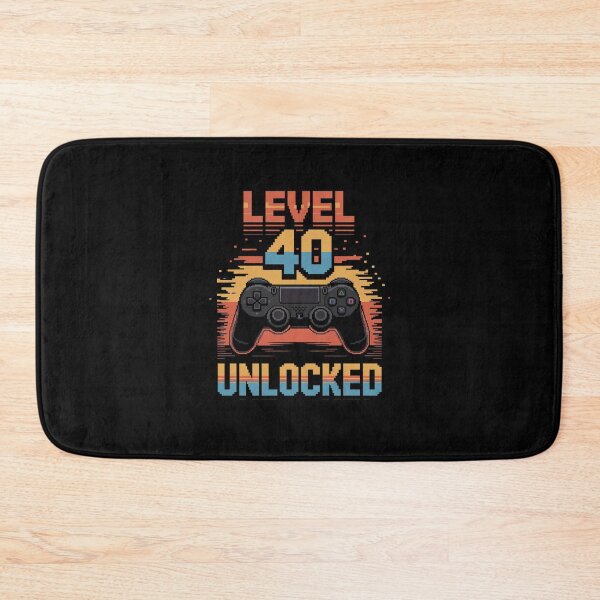 Item preview, 40th Birthday For Men Level 40 Unlocked Gamer 40 Year Old designed and sold by PowAcademy.