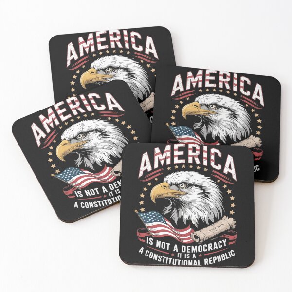 Item preview, America Is Not A Democracy It's A Constitutional Republic designed and sold by CombatTask.