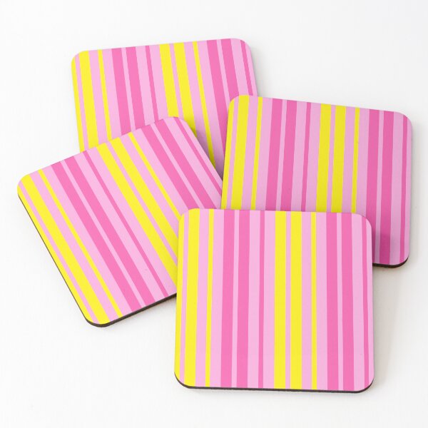 Item preview, Yellow Pink Stripes On Pink Pattern Design  designed and sold by PatternTitan.