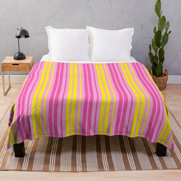 Item preview, Yellow Pink Stripes On Pink Pattern Design designed and sold by PatternTitan.